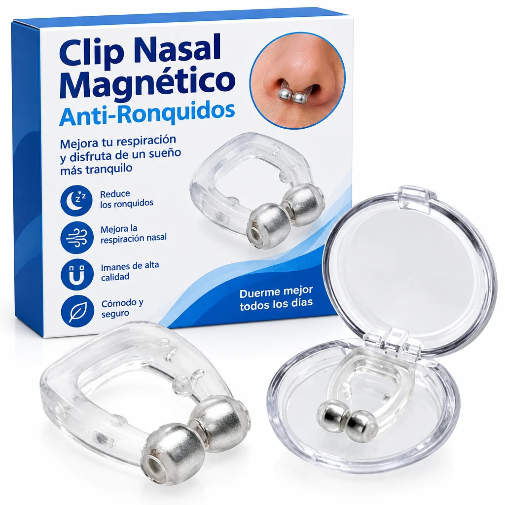 Clip nasal antironquidos magnético