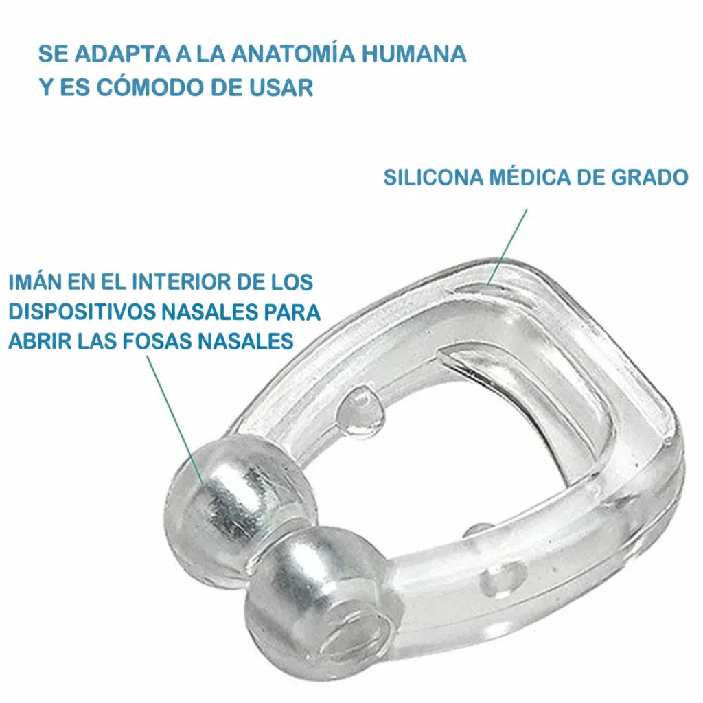 Clip nasal antironquidos magnético