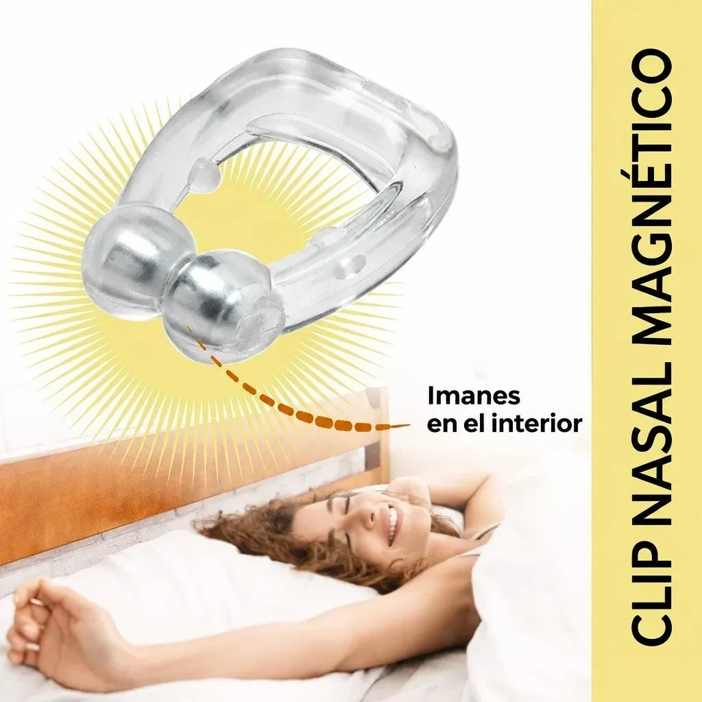 Clip nasal antironquidos magnético